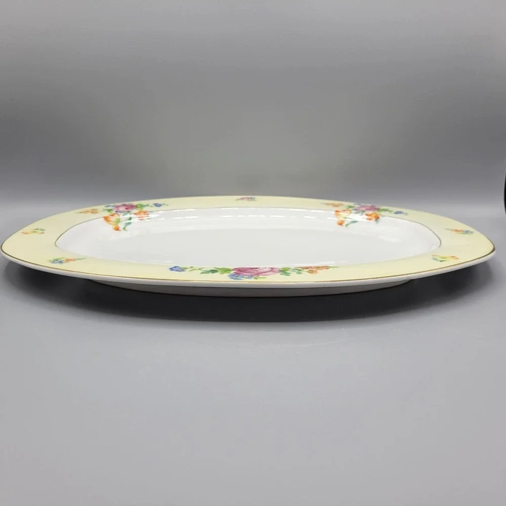 Vtg TK Thuny Lexington Czechoslovakia Serving Platter Rectangular 16.25